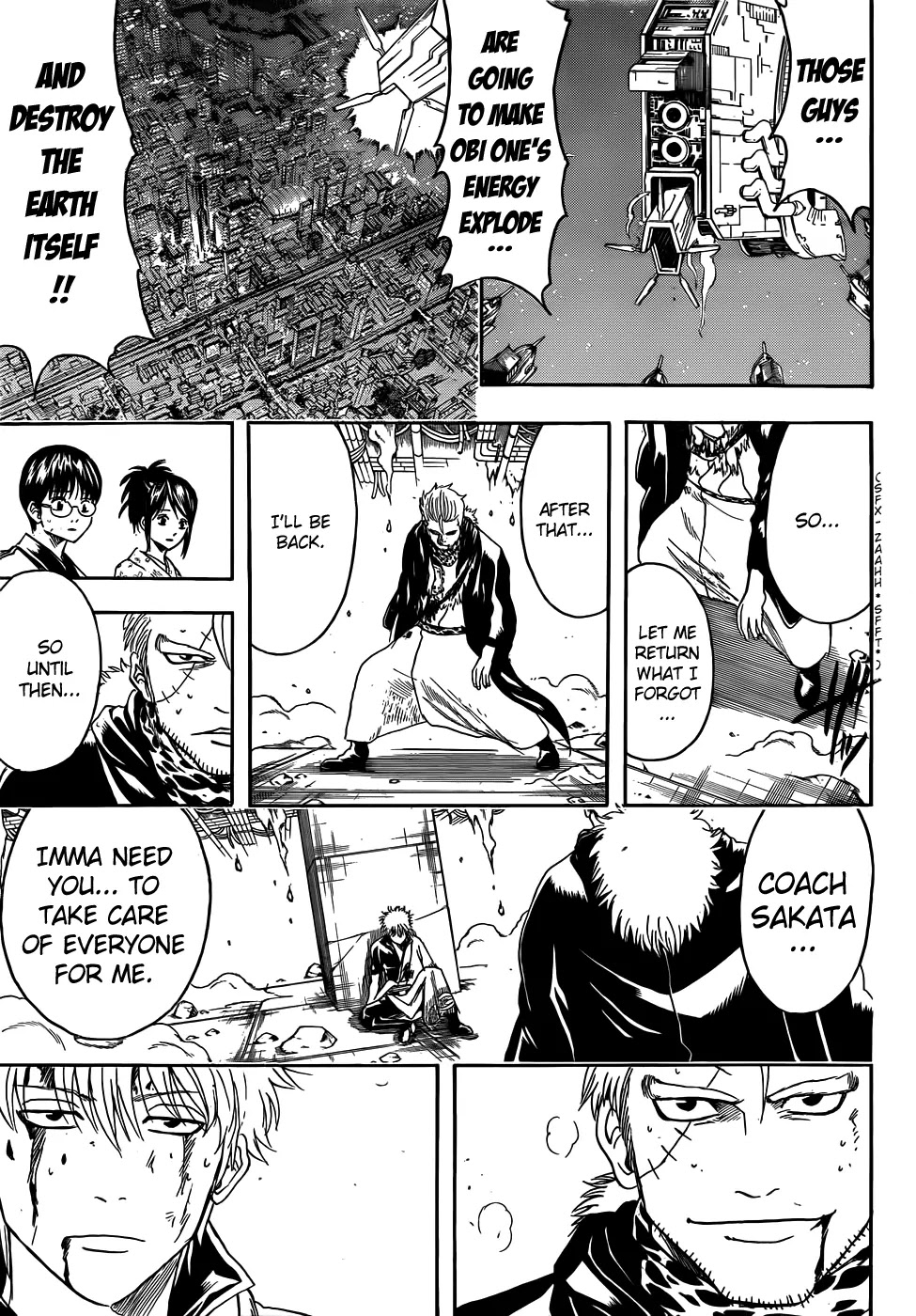 Gintama Chapter 409 page 11 - Chapter 409 : Doctrine of the Beam Saber Style