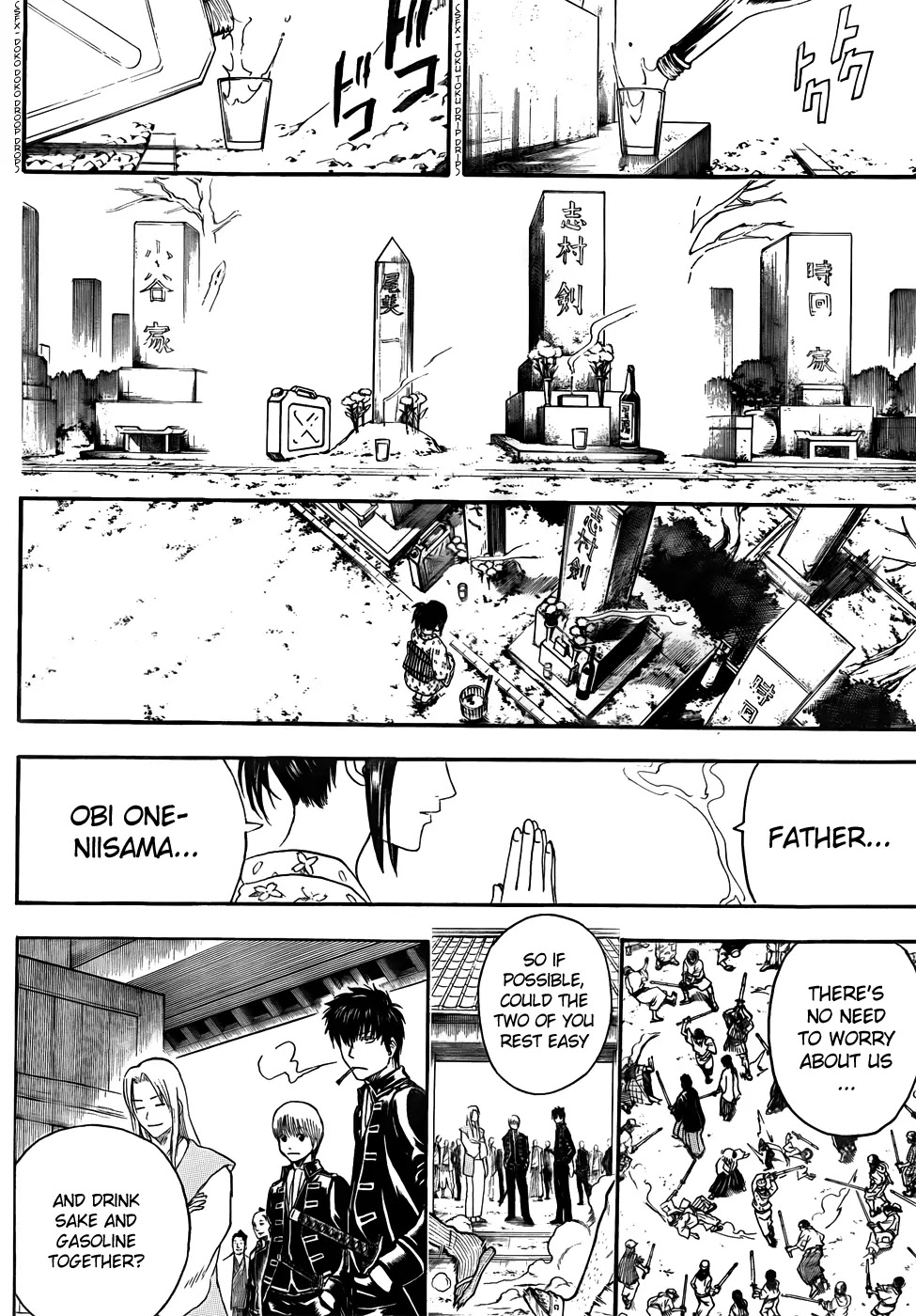 Gintama Chapter 410 page 18 - Chapter 410 : Booze, Gasoline, Smiles, and Tears
