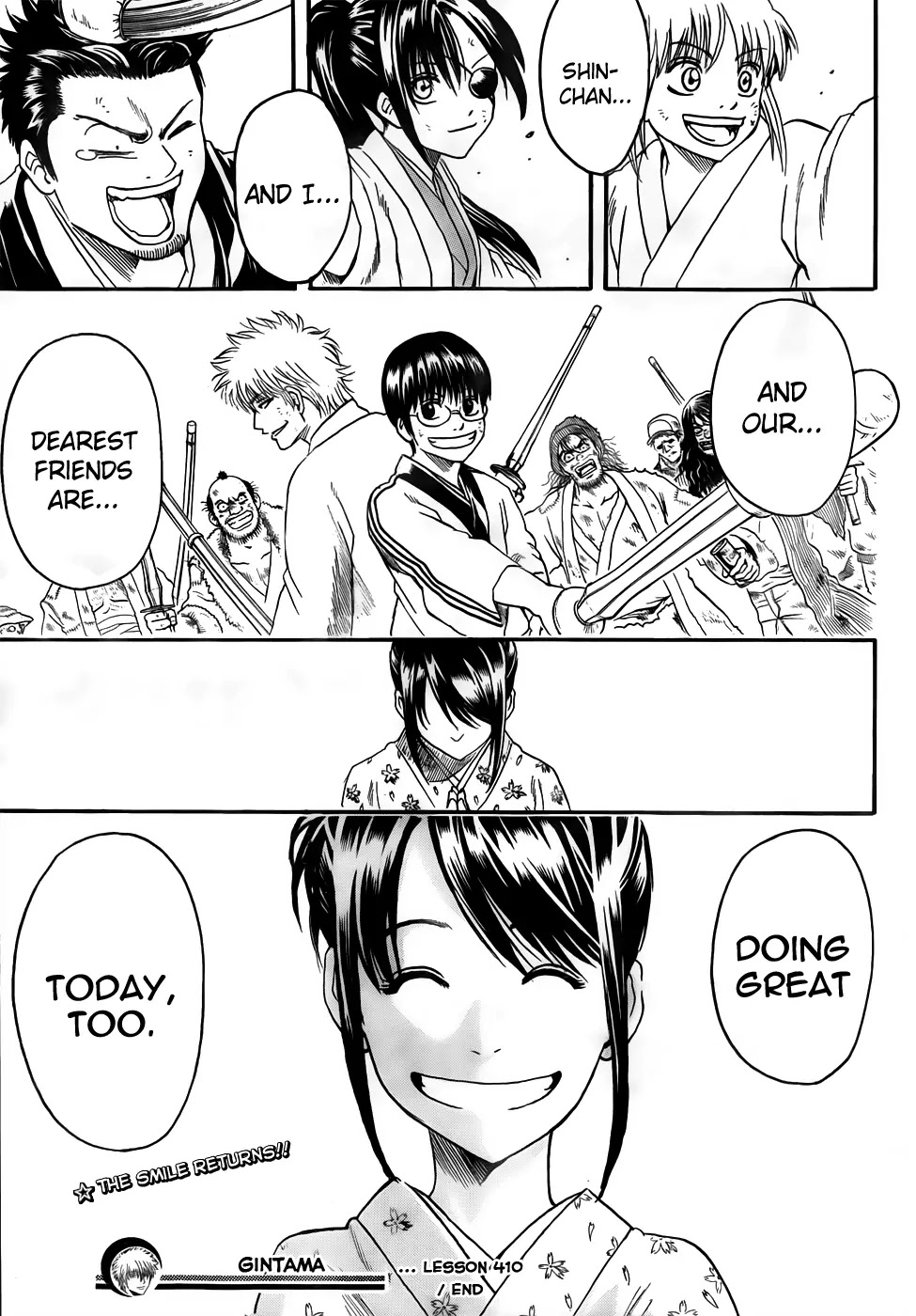 Gintama Chapter 410 page 19 - Chapter 410 : Booze, Gasoline, Smiles, and Tears