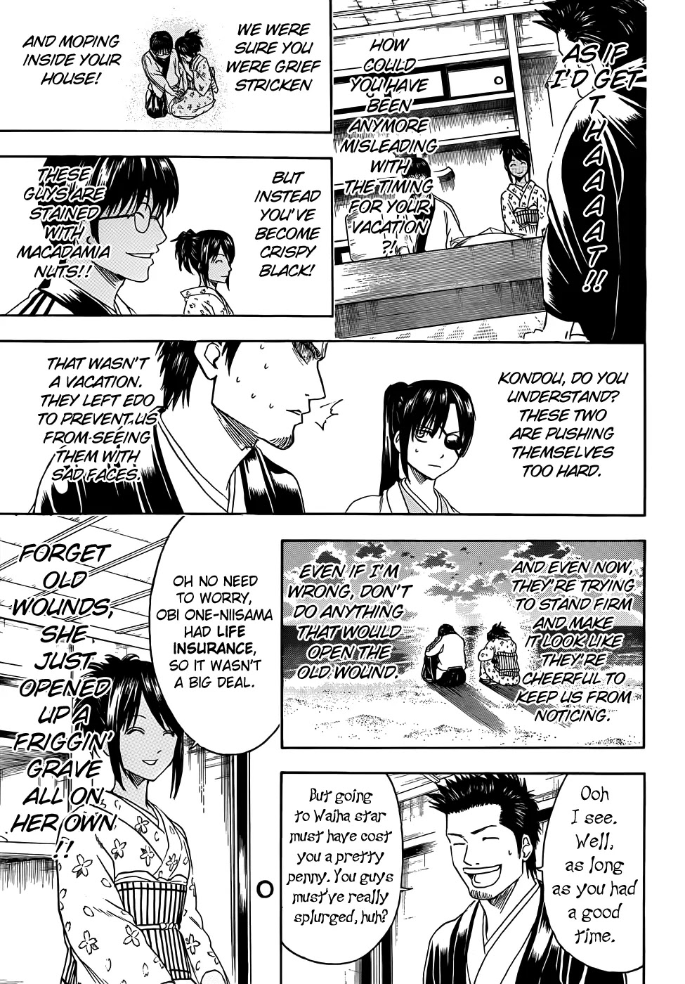 Gintama Chapter 410 page 7 - Chapter 410 : Booze, Gasoline, Smiles, and Tears