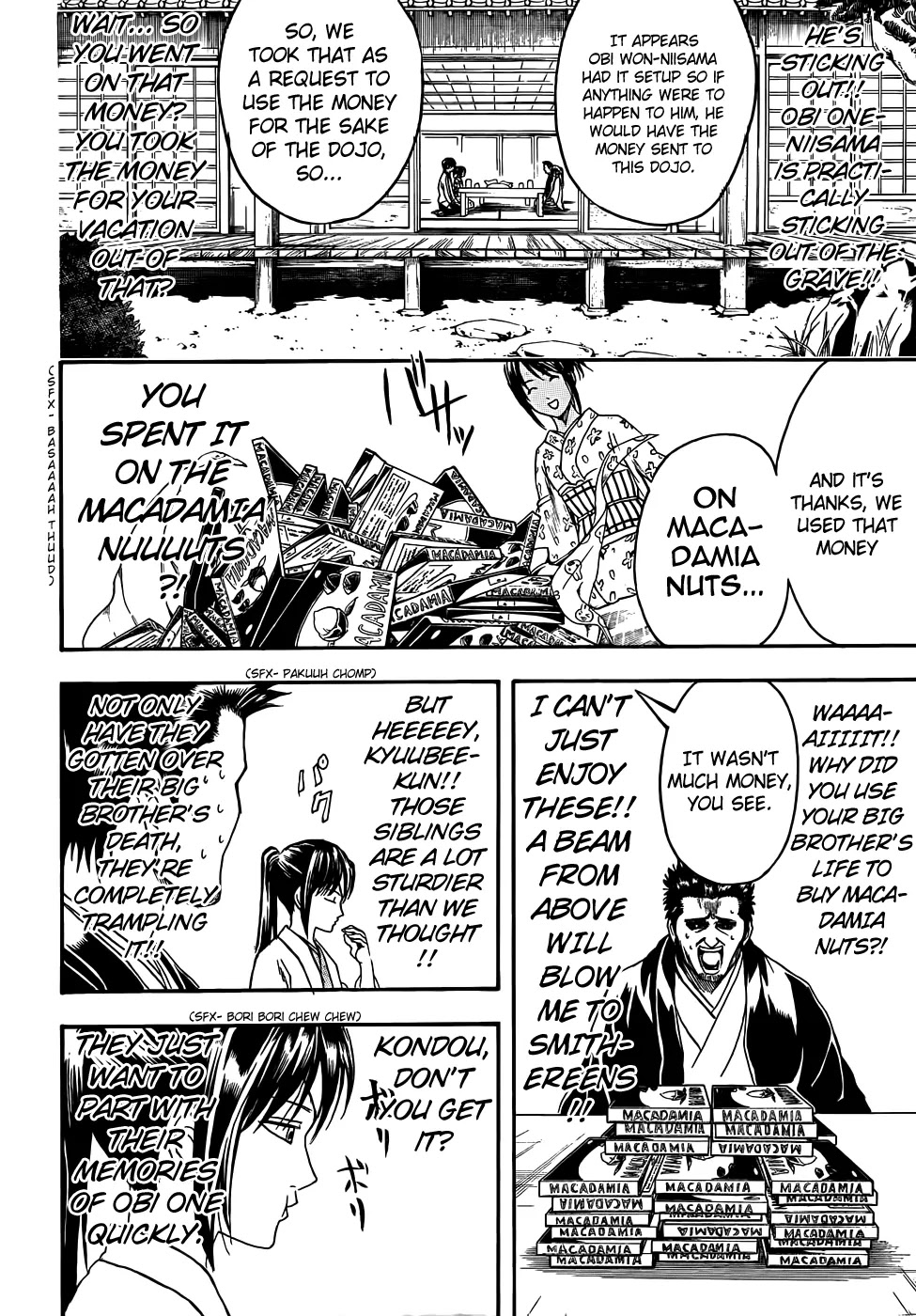 Gintama Chapter 410 page 8 - Chapter 410 : Booze, Gasoline, Smiles, and Tears