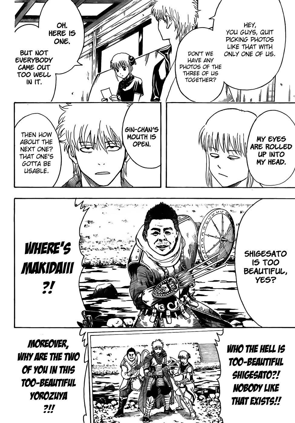 Gintama Chapter 416 page 12 - Chapter 416 : Dudes with Huge Nostrils also Have Huge Imaginations