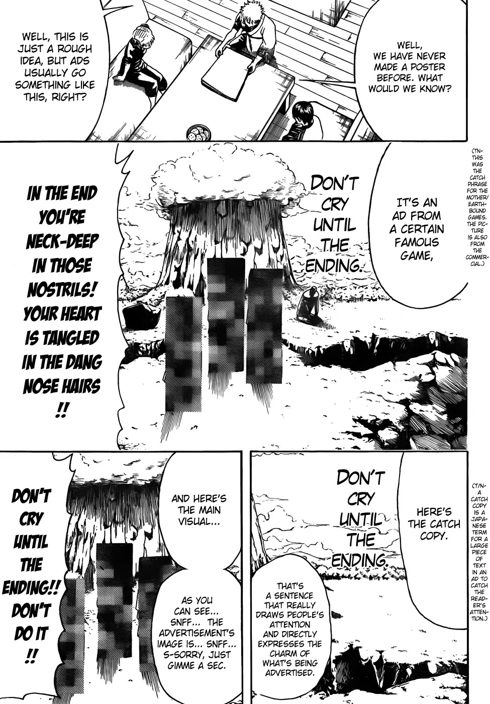 Gintama Chapter 416 page 3 - Chapter 416 : Dudes with Huge Nostrils also Have Huge Imaginations
