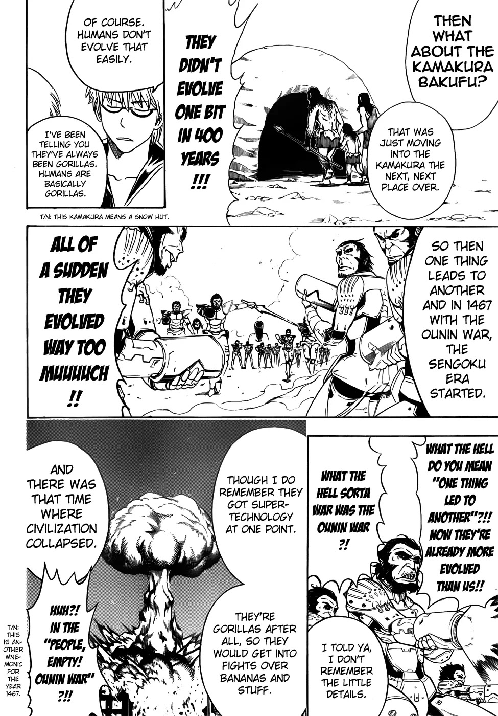 Gintama Chapter 417 page 10 - Chapter 417 : Rather than Memorizing Years, You Should Burn Human Beings into Your Memory