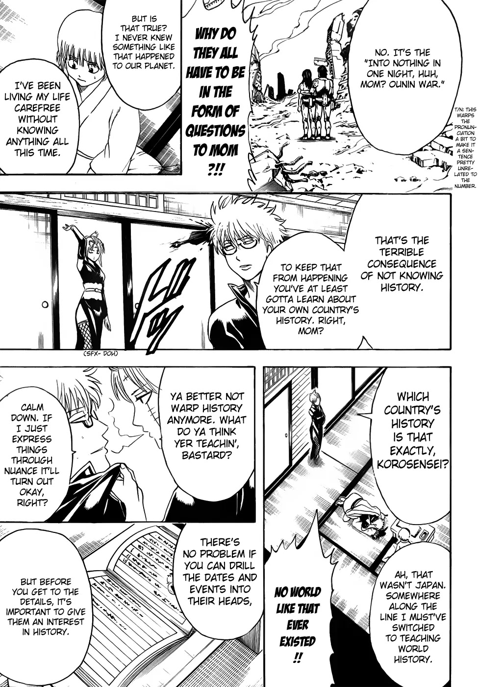 Gintama Chapter 417 page 11 - Chapter 417 : Rather than Memorizing Years, You Should Burn Human Beings into Your Memory