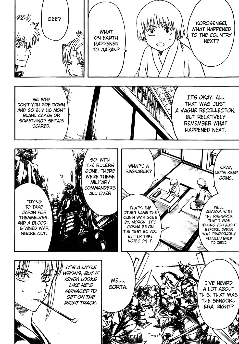 Gintama Chapter 417 page 12 - Chapter 417 : Rather than Memorizing Years, You Should Burn Human Beings into Your Memory