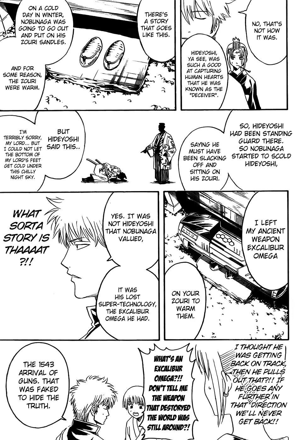 Gintama Chapter 417 page 15 - Chapter 417 : Rather than Memorizing Years, You Should Burn Human Beings into Your Memory