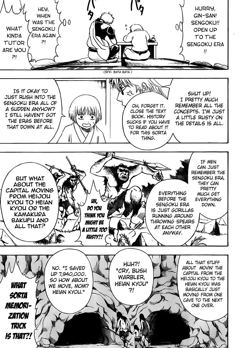 Gintama Chapter 417 page 9 - Chapter 417 : Rather than Memorizing Years, You Should Burn Human Beings into Your Memory