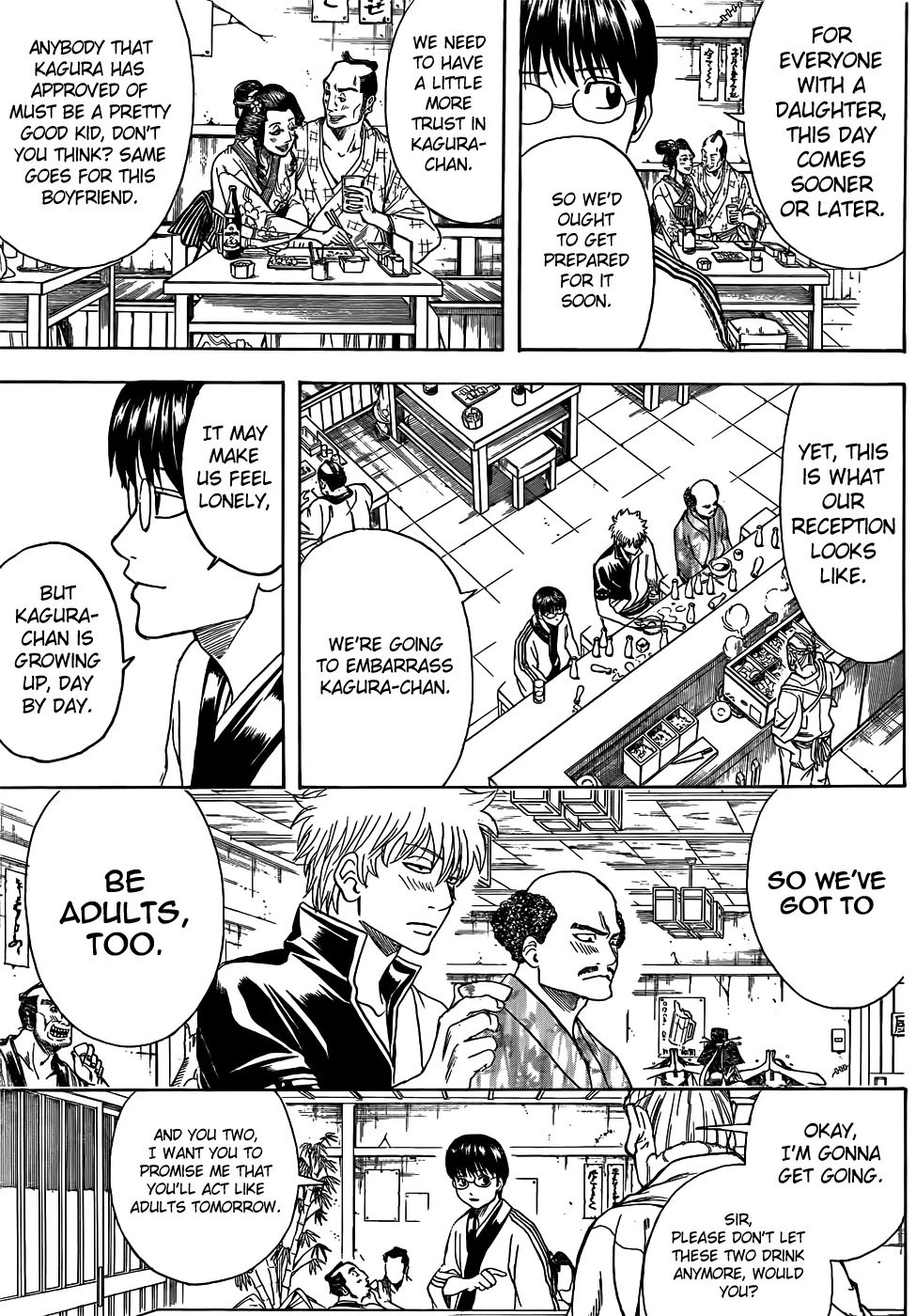 Gintama Chapter 420 page 3 - Chapter 420 : The Stairway of Adulthood Isn't Something You Only Go Up