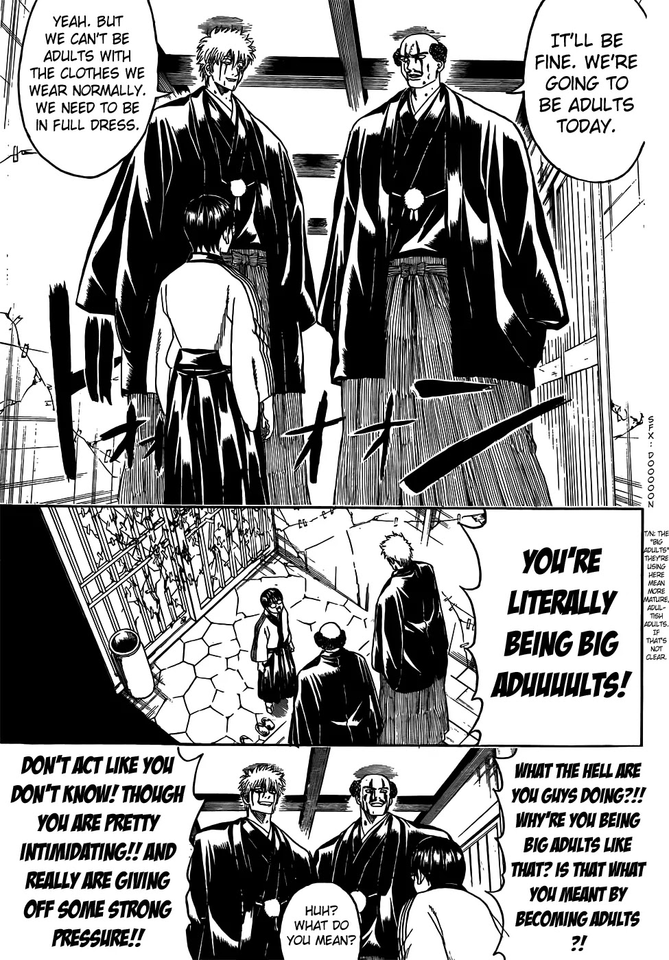 Gintama Chapter 420 page 9 - Chapter 420 : The Stairway of Adulthood Isn't Something You Only Go Up