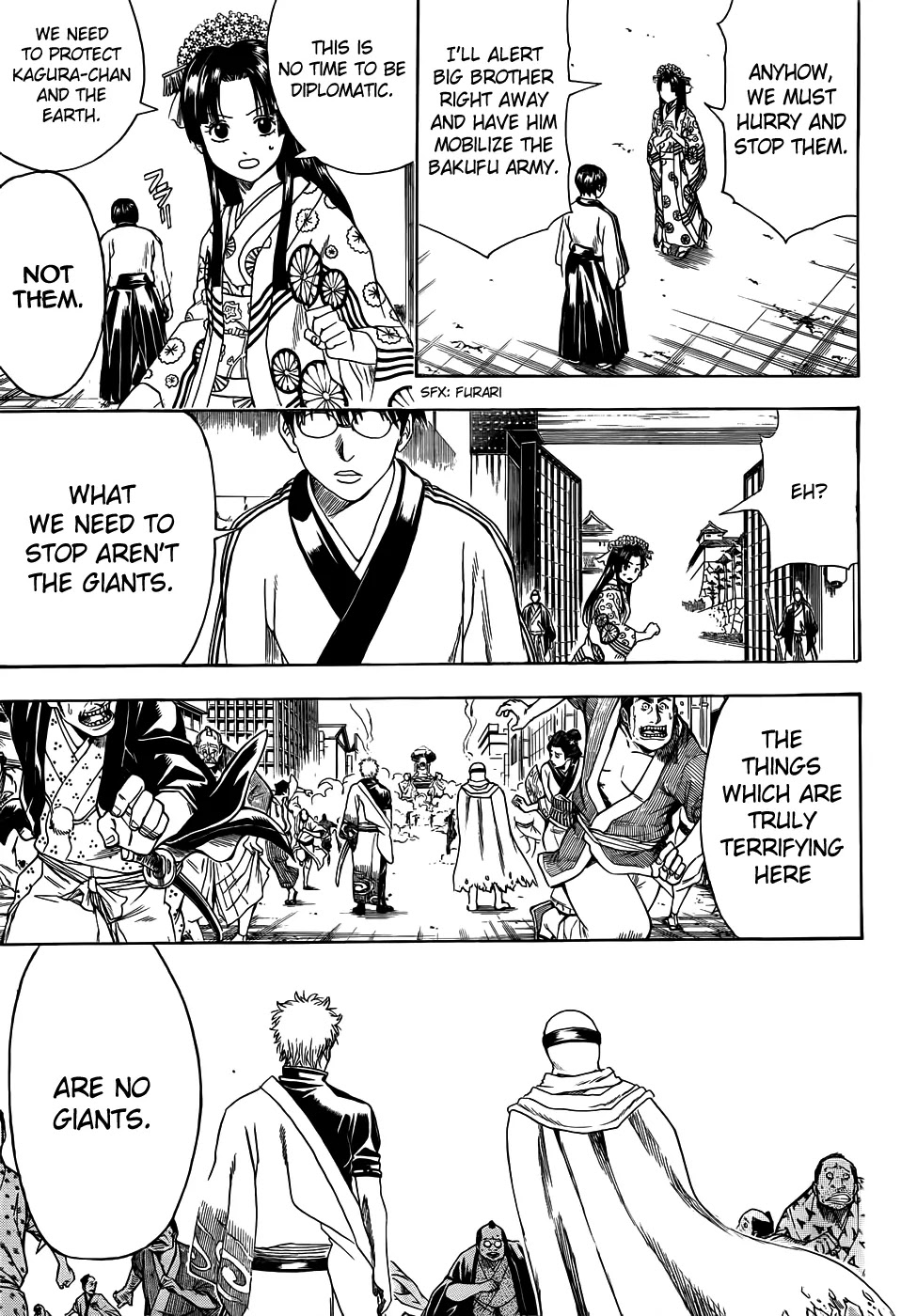 Gintama Chapter 422 page 3 - Chapter 422 : Bald Dad, Gray Haired Dad, and Four-Eyed Dad