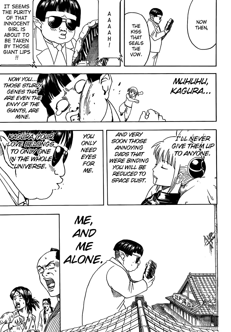 Gintama Chapter 422 page 9 - Chapter 422 : Bald Dad, Gray Haired Dad, and Four-Eyed Dad
