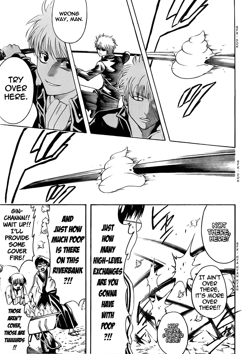 Gintama Chapter 427 page 13 - Chapter 427 : Realistically, Spiral Turds Have a Maximum of Two Full Twists