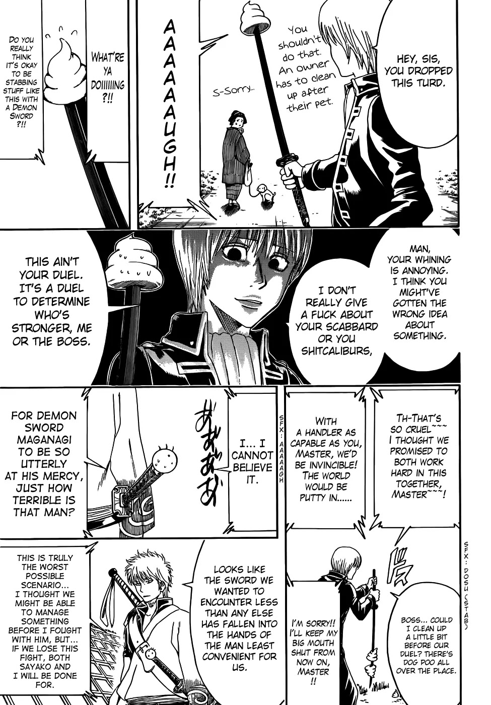 Gintama Chapter 427 page 7 - Chapter 427 : Realistically, Spiral Turds Have a Maximum of Two Full Twists