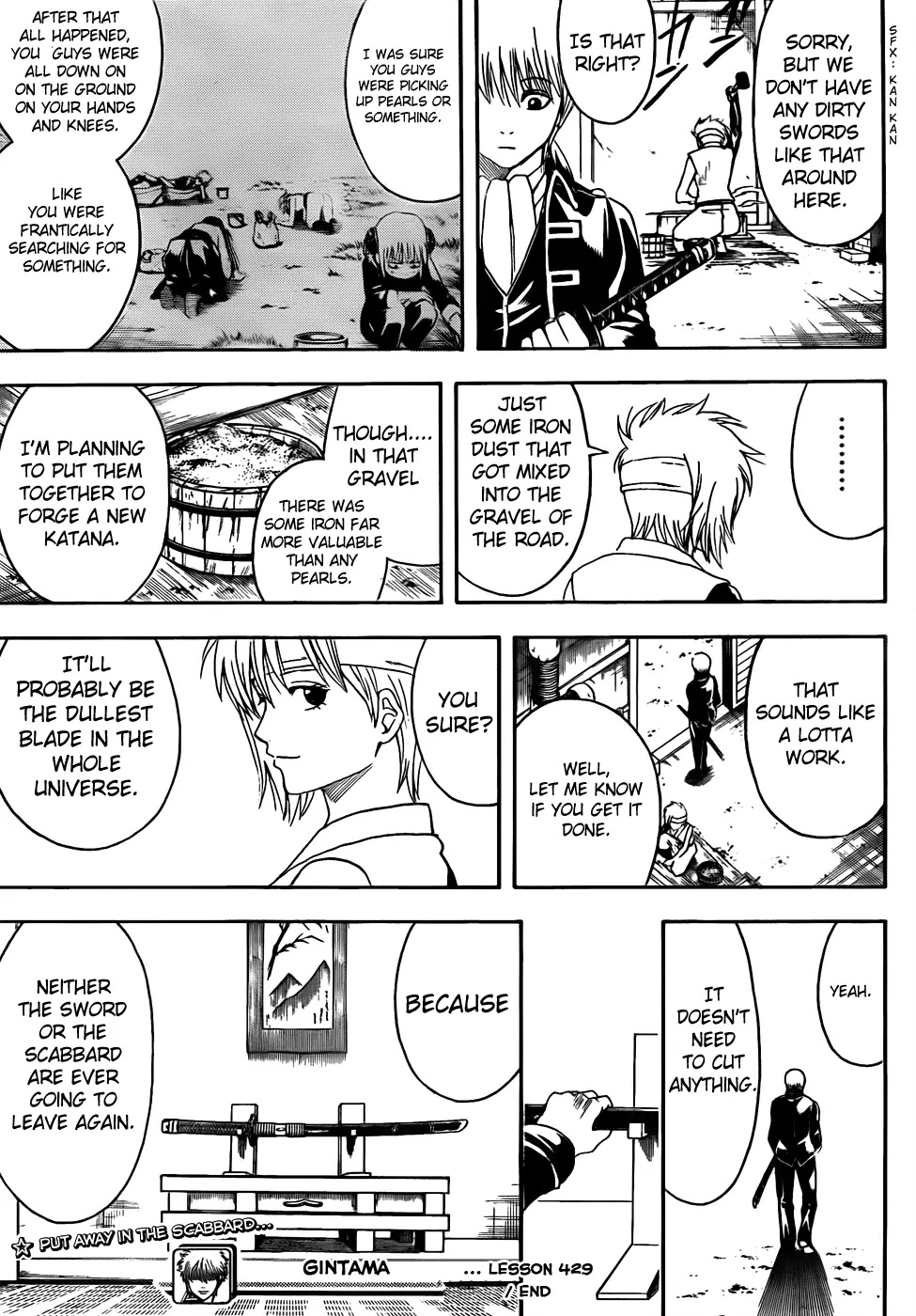 Gintama Chapter 429 page 19 - Chapter 429 : Invisible Scabbard