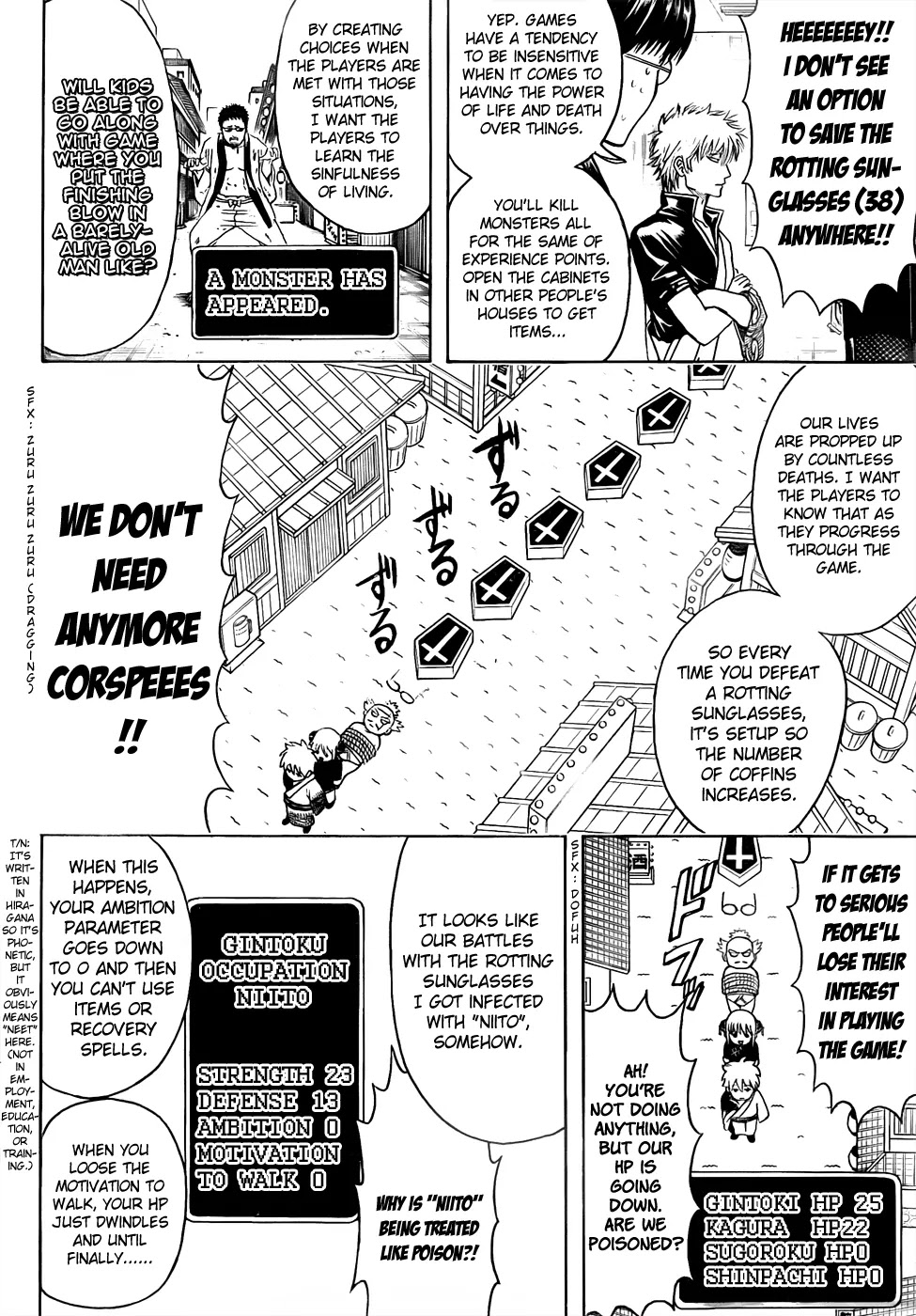 Gintama Chapter 430 page 10 - Chapter 430 : The Difference Between Godly Games and Shitty Games is Paper Thin