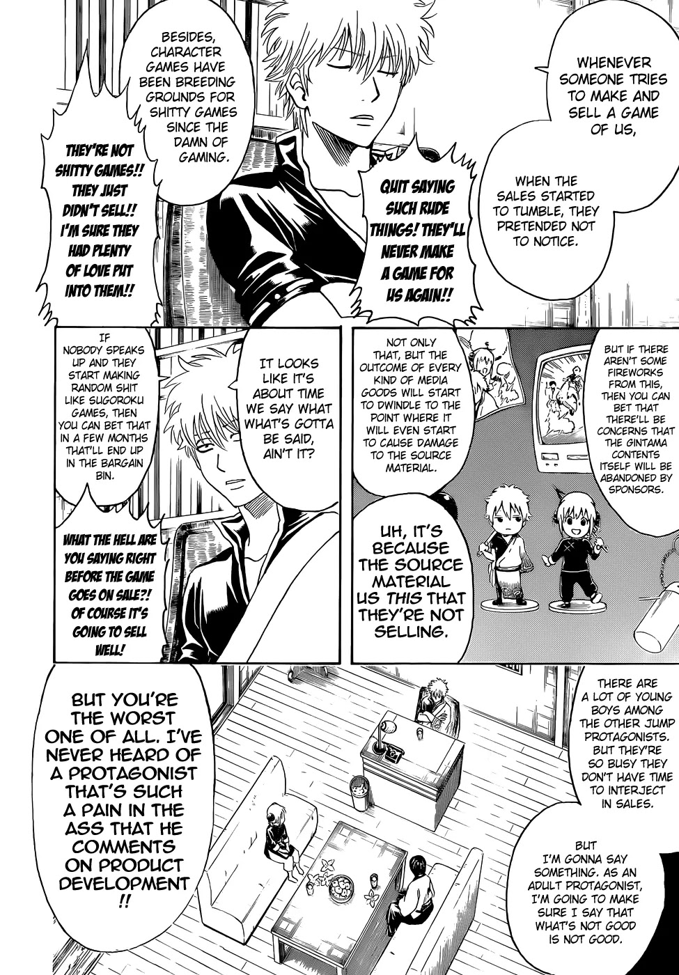 Gintama Chapter 430 page 2 - Chapter 430 : The Difference Between Godly Games and Shitty Games is Paper Thin