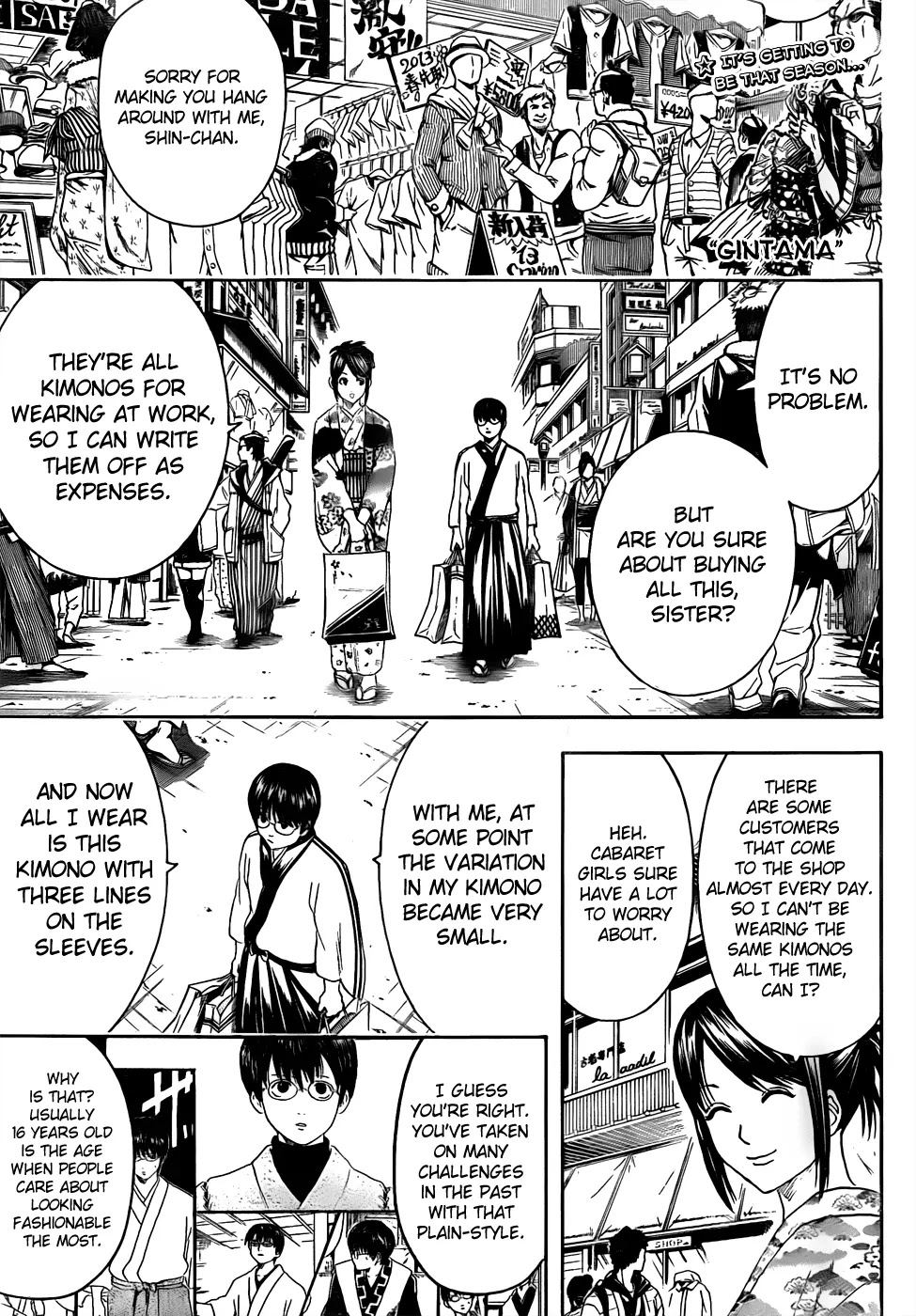 Gintama Chapter 434 page 1 - Chapter 434 : Fashionable is Something That Disappears The Moment it is Put Into Words