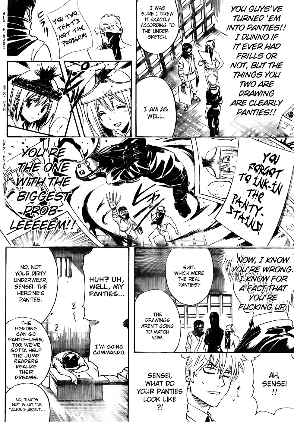 Gintama Chapter 442 page 18 - Chapter 442 : The G-Pen is a Capricious, the Maru-Pen is Stubborn