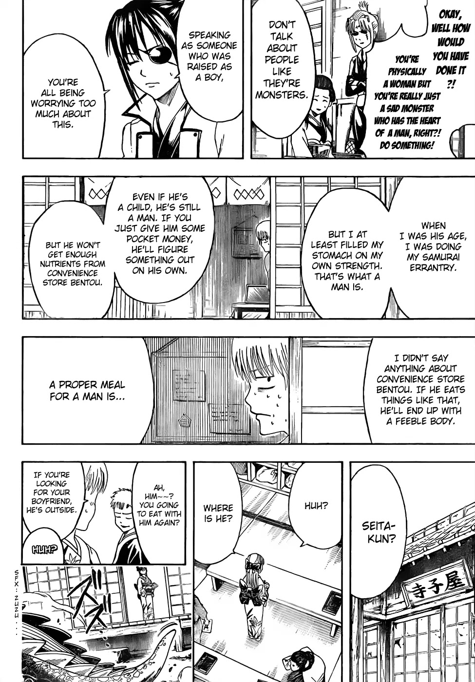 Gintama Chapter 443 page 10 - Chapter 443 : Mommy's Bentou are Always Too Cold and Somewhat Squashed