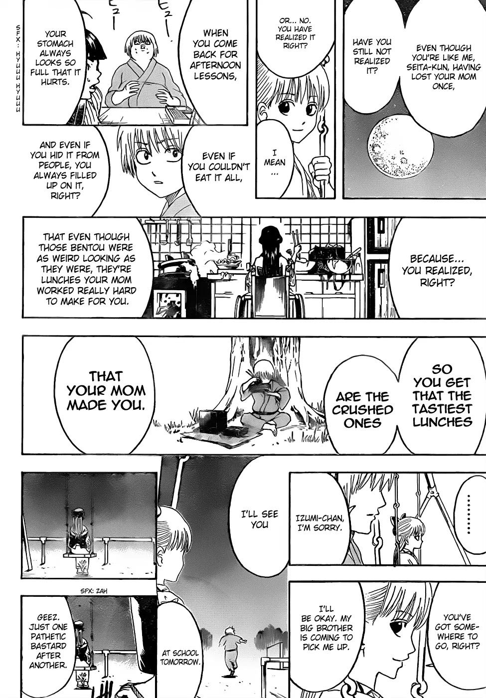 Gintama Chapter 443 page 16 - Chapter 443 : Mommy's Bentou are Always Too Cold and Somewhat Squashed