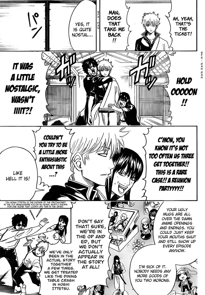 Gintama Chapter 452 page 3 - Chapter 452 : It's Hard to Enter a Reunion Party When You Get There Late