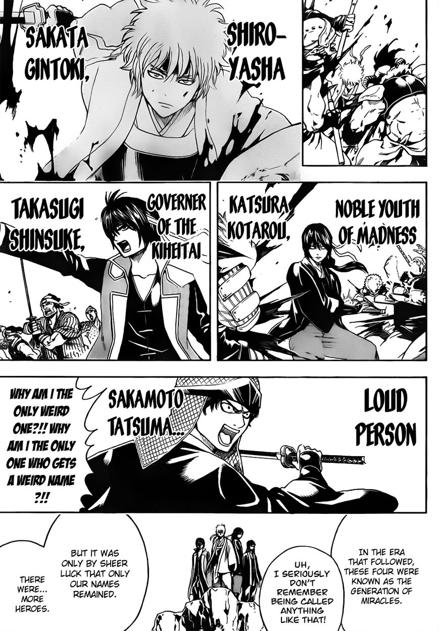 Gintama Chapter 452 page 7 - Chapter 452 : It's Hard to Enter a Reunion Party When You Get There Late