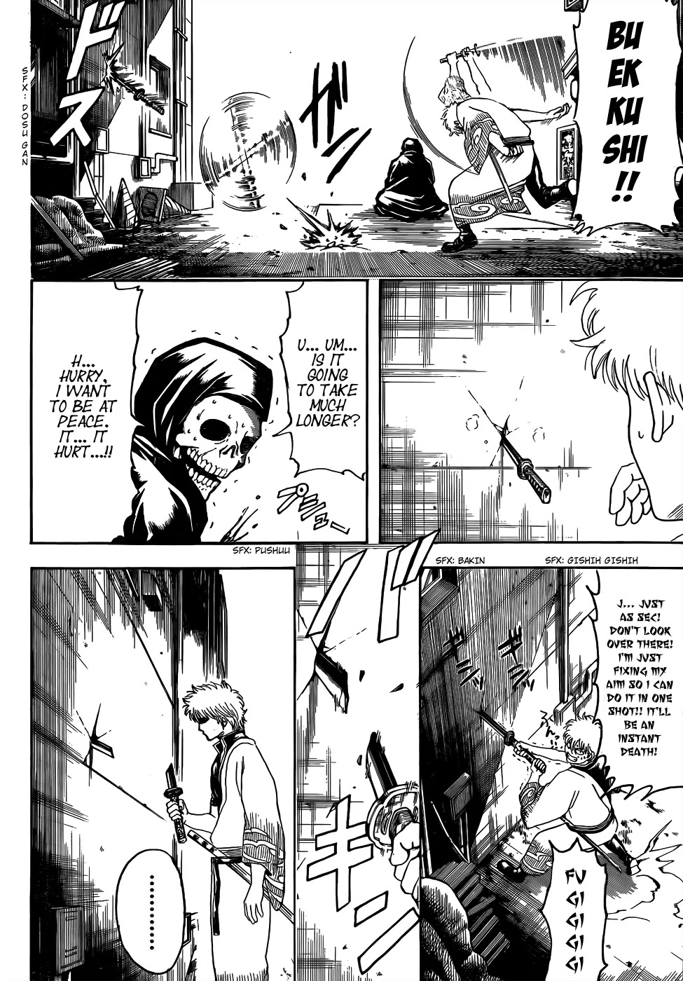 Gintama Chapter 463 page 6 - Chapter 463 : Characters that Show Up Wearing All White Will End Up Dead, Covered in Blood