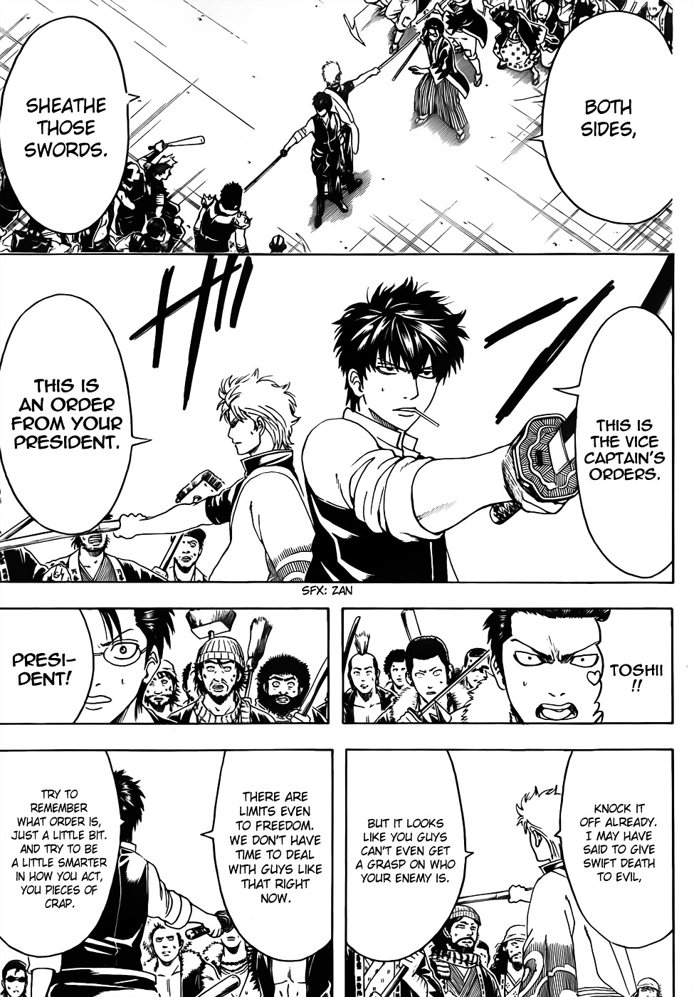 Gintama Chapter 473 page 9 - Chapter 473 : I'm Unqualified to be a Leader and He's Also Unqualified to be a Lea...