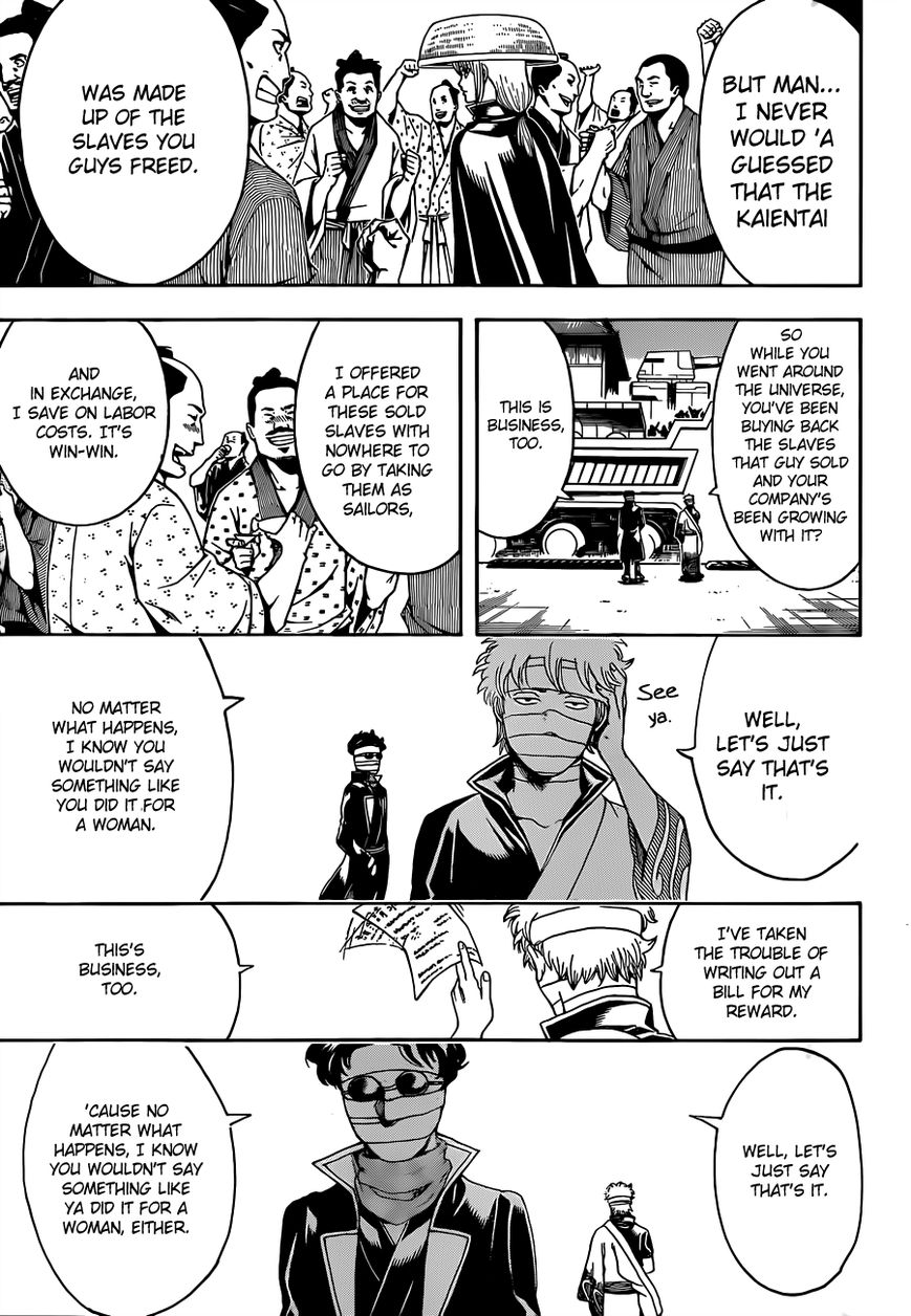 Gintama Chapter 480 page 13 - Chapter 480 : Always Open Bags as if They Have Rocks Inside
