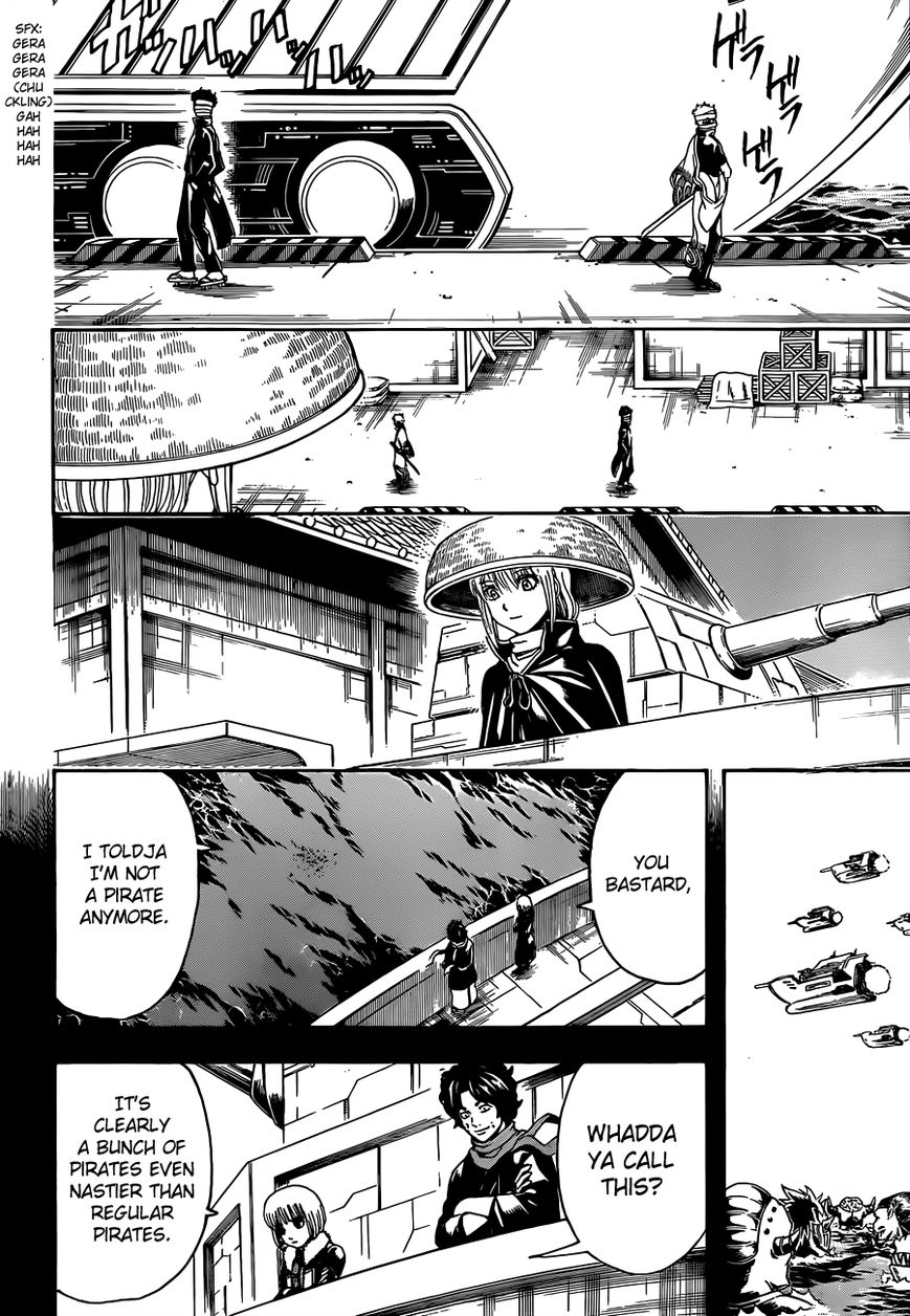Gintama Chapter 480 page 14 - Chapter 480 : Always Open Bags as if They Have Rocks Inside