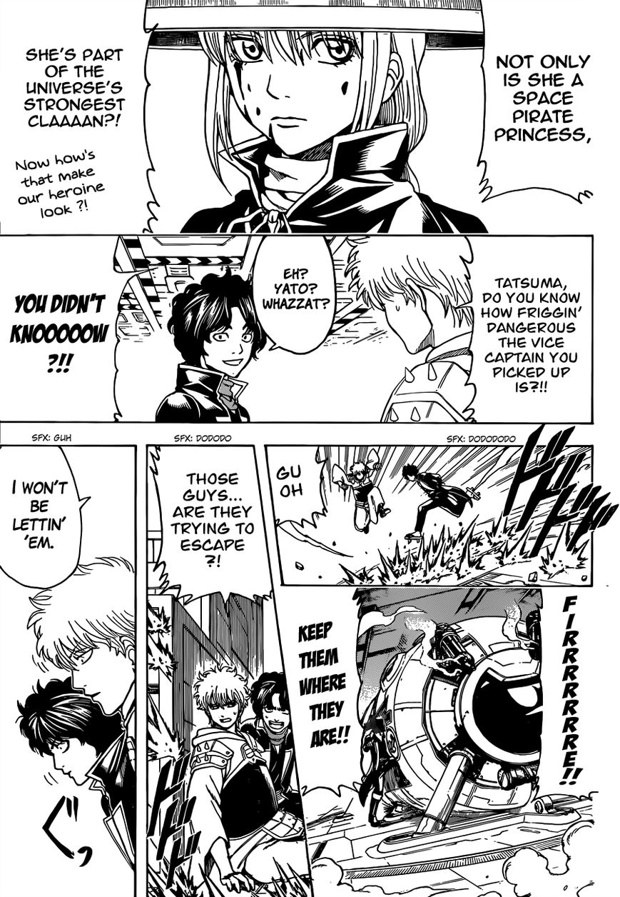 Gintama Chapter 480 page 5 - Chapter 480 : Always Open Bags as if They Have Rocks Inside