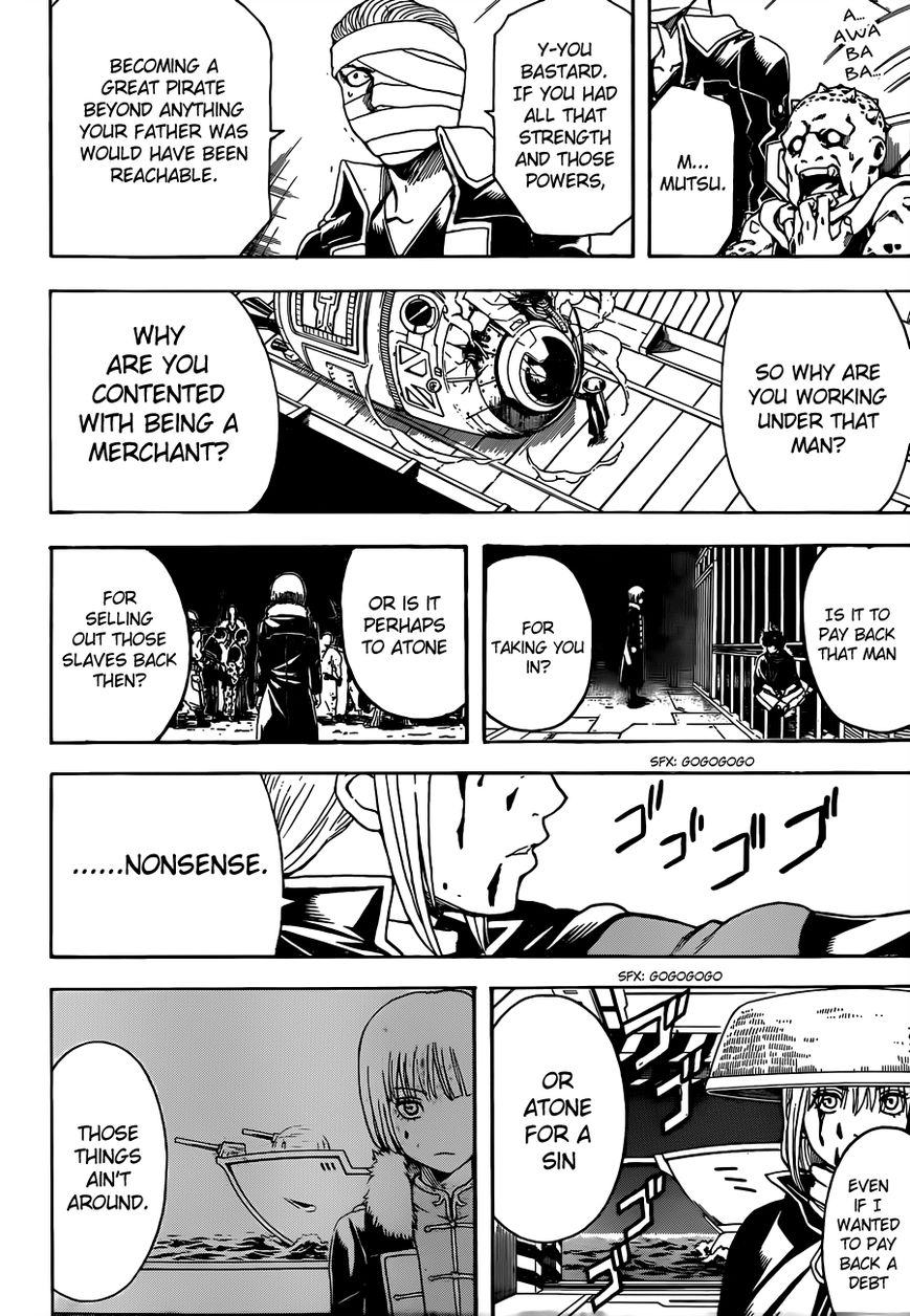 Gintama Chapter 480 page 8 - Chapter 480 : Always Open Bags as if They Have Rocks Inside