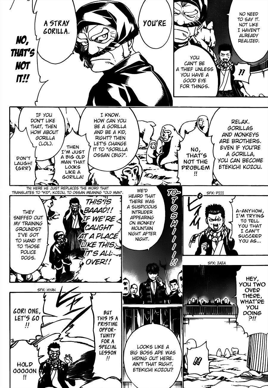 Gintama Chapter 482 page 8 - Chapter 482 : The Kanji for Thief are Quite Evil