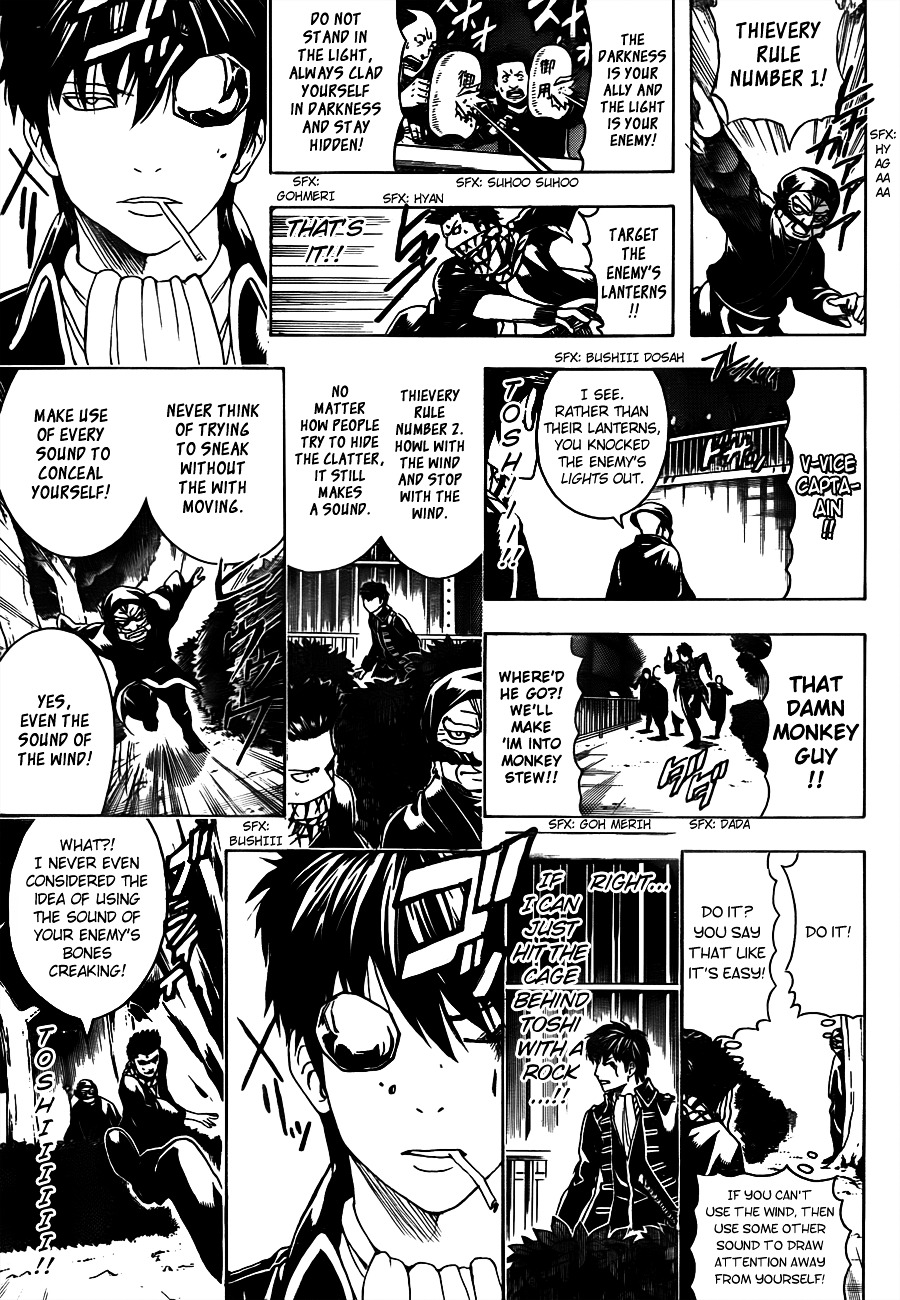 Gintama Chapter 482 page 9 - Chapter 482 : The Kanji for Thief are Quite Evil