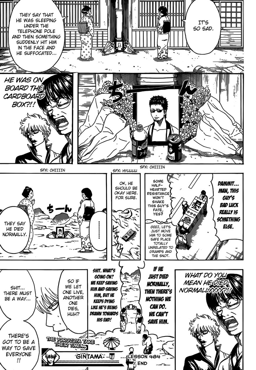 Gintama Chapter 484 page 17 - Chapter 484 : Pauses Never Happen at Good Times