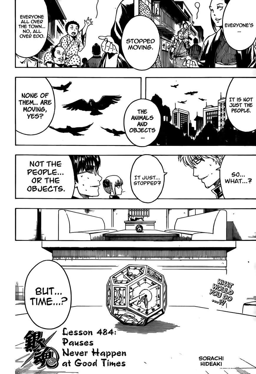 Gintama Chapter 484 page 4 - Chapter 484 : Pauses Never Happen at Good Times