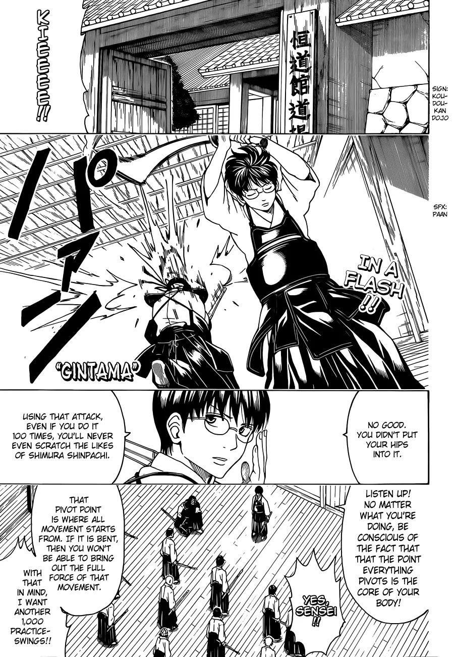 Gintama Chapter 486 page 1 - Chapter 486 : There are Two Types of Humans in the World, Those that Shout Special Attacks and Those That Don't