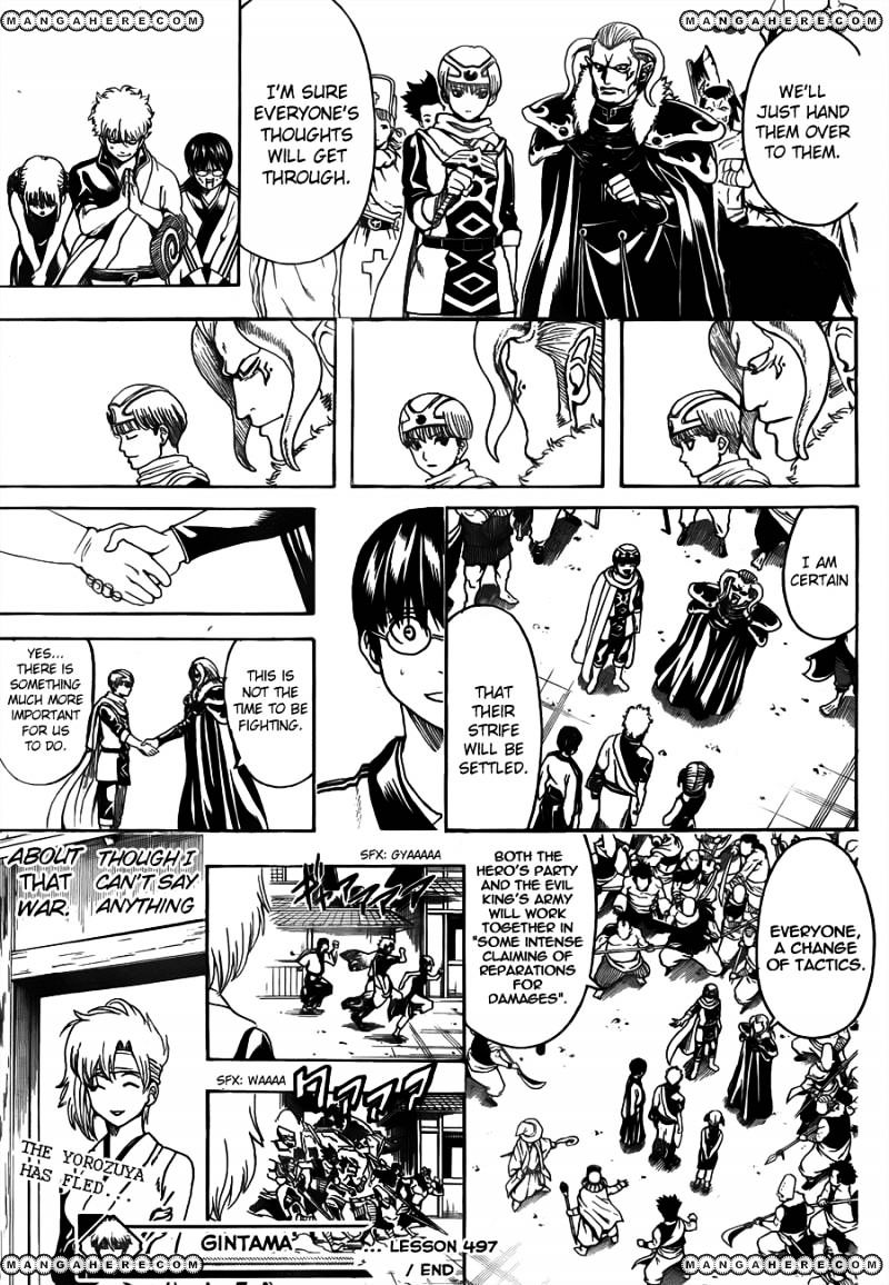 Gintama Chapter 497 page 17 - Chapter 497 : Strike While the Iron and the Evil King are Hot(fixed)