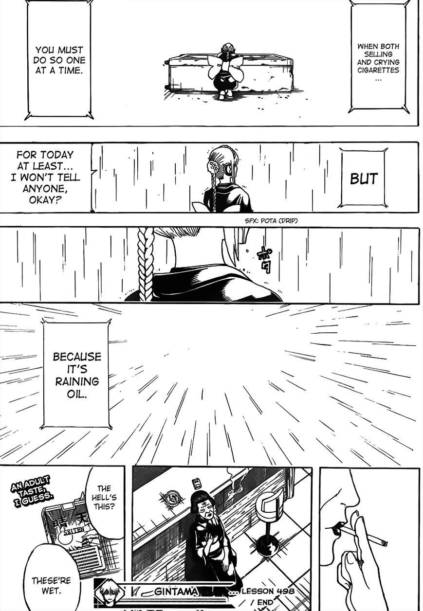 Gintama Chapter 498 page 17 - Chapter 498 : Oil Rain
