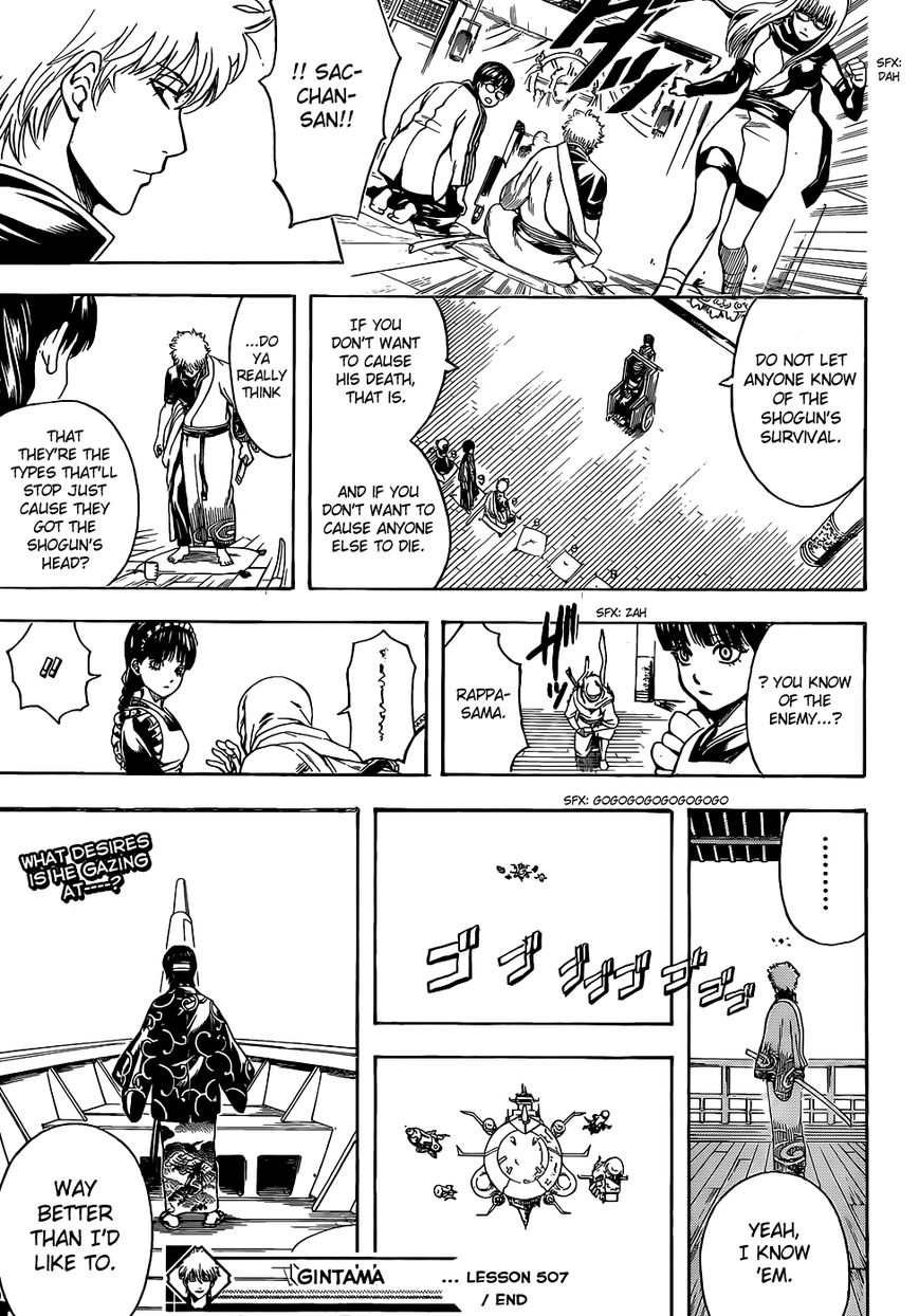 Gintama Chapter 507 page 19 - Chapter 507 : Steel Peashooter