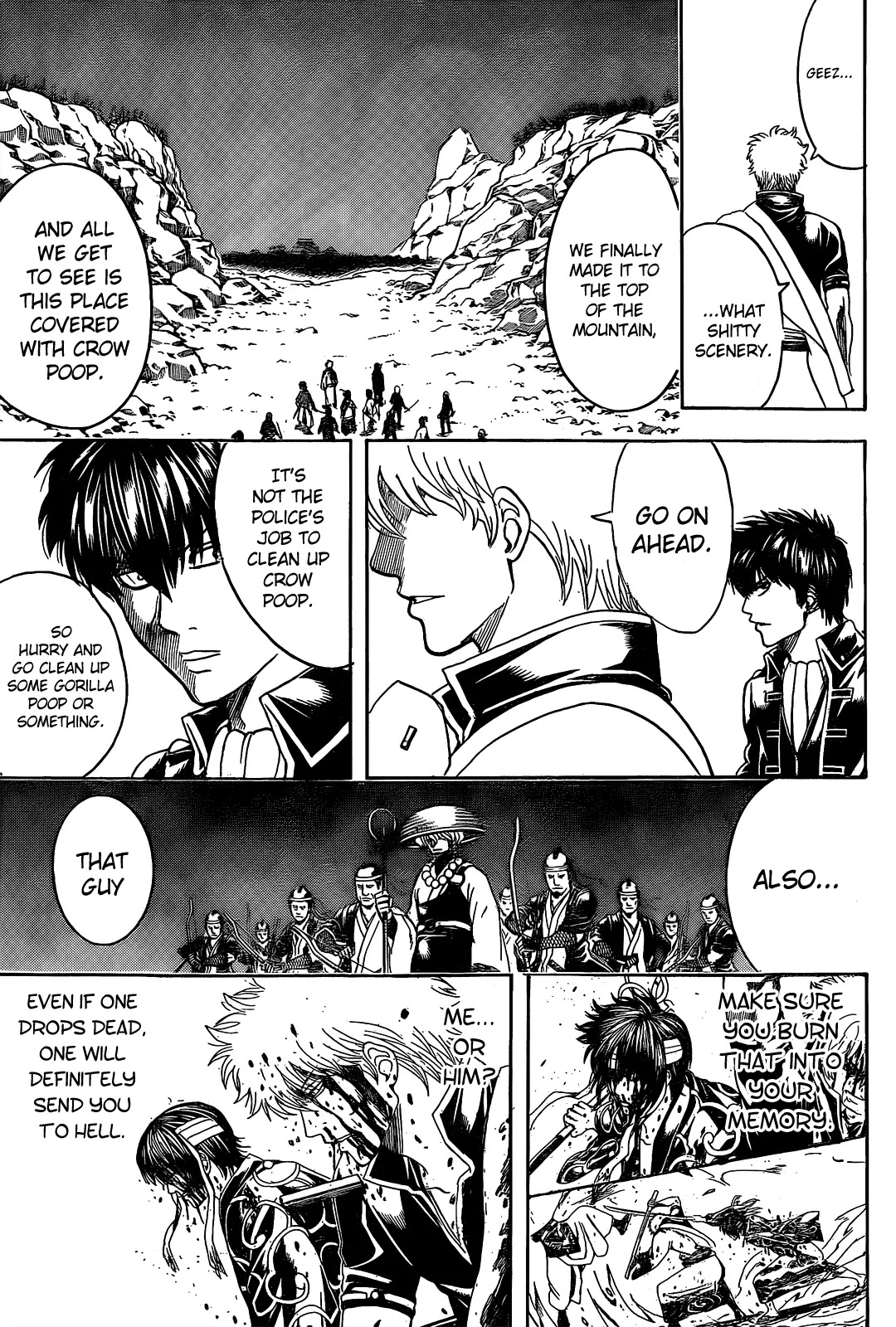 Gintama Chapter 535 page 13 - Chapter 535 : Shinsengumi Kyokuchuu Hatto Article 47