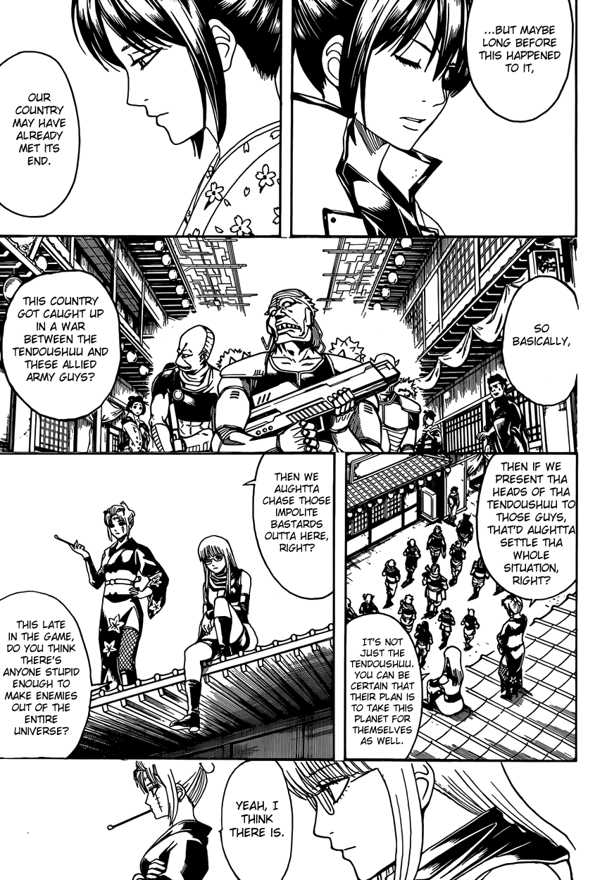 Gintama Chapter 596 page 11 - Chapter 596 : Even if a Natural Perm Gets Limp and Bent, It'll Eventually Spring B...