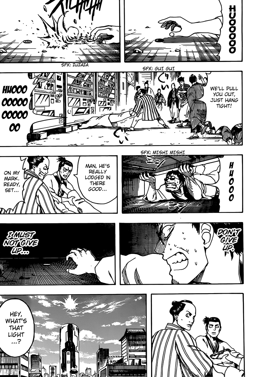 Gintama Chapter 596 page 3 - Chapter 596 : Even if a Natural Perm Gets Limp and Bent, It'll Eventually Spring B...
