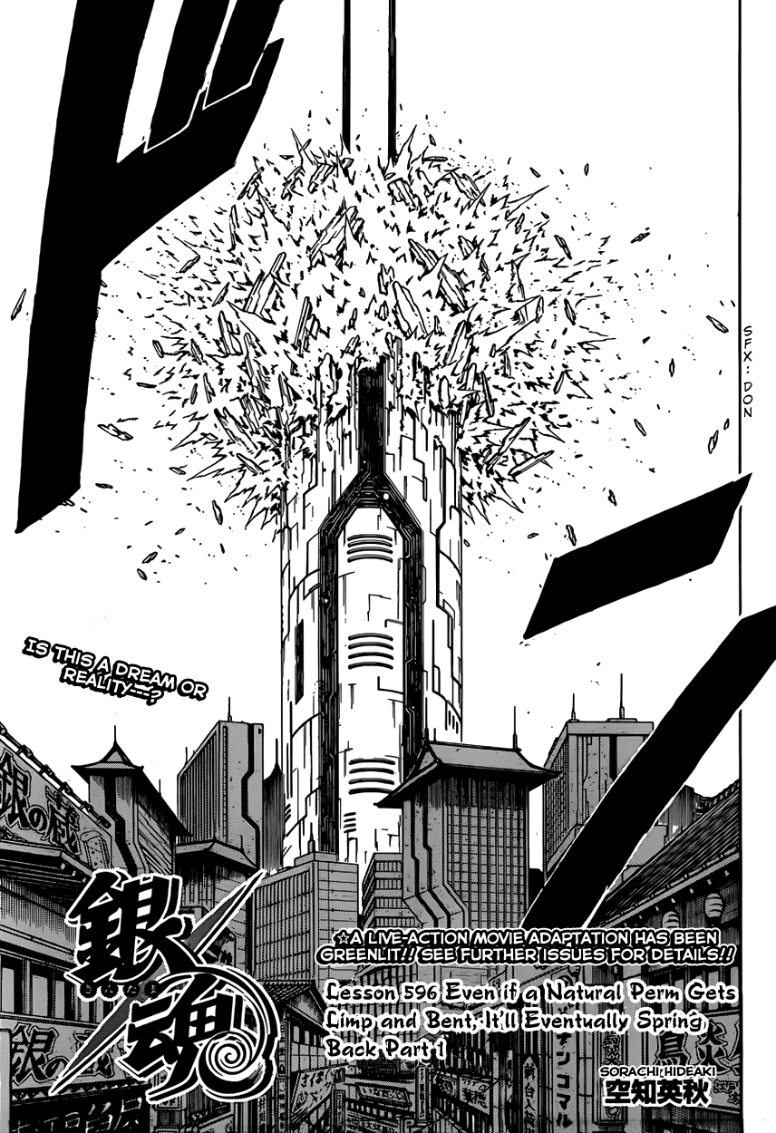 Gintama Chapter 596 page 5 - Chapter 596 : Even if a Natural Perm Gets Limp and Bent, It'll Eventually Spring B...