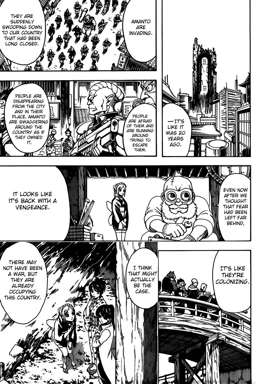 Gintama Chapter 596 page 9 - Chapter 596 : Even if a Natural Perm Gets Limp and Bent, It'll Eventually Spring B...