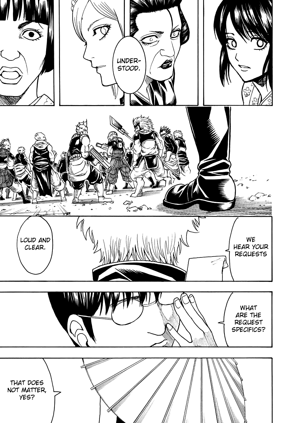 Gintama Chapter 597 page 17 - Chapter 597 : Even if a Natural Perm Gets Limp and Bent, It'll Eventually Spring B...