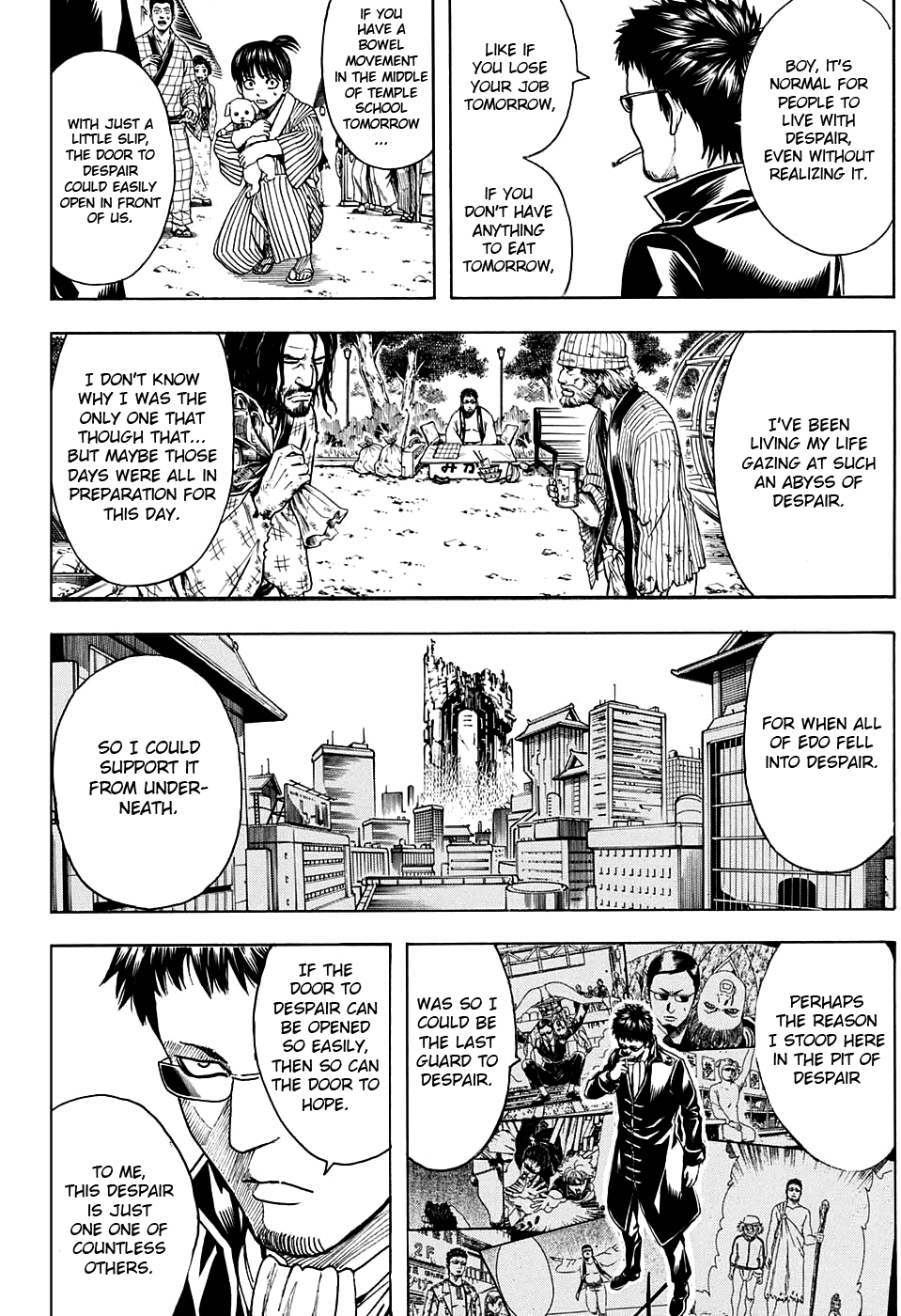 Gintama Chapter 597 page 8 - Chapter 597 : Even if a Natural Perm Gets Limp and Bent, It'll Eventually Spring B...