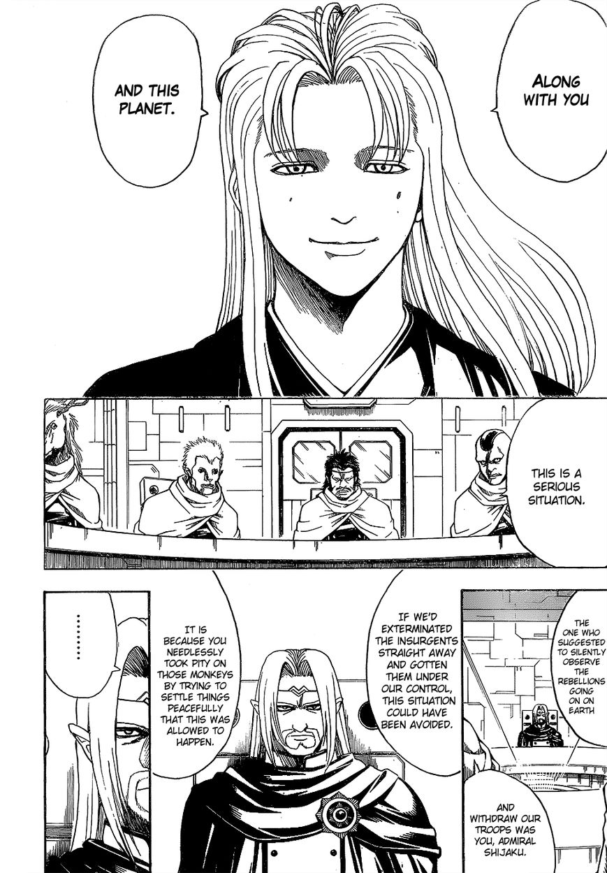 Gintama Chapter 602 page 8 - Chapter 602 : Delinquent Kids Have Long Hair Going Down the Backs of Their Necks