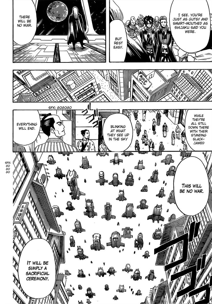 Gintama Chapter 603 page 14 - Chapter 603 : Ninjas and Idiots like High Places